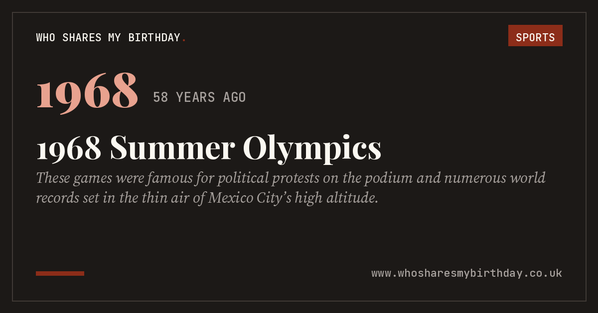 1968 Summer Olympics