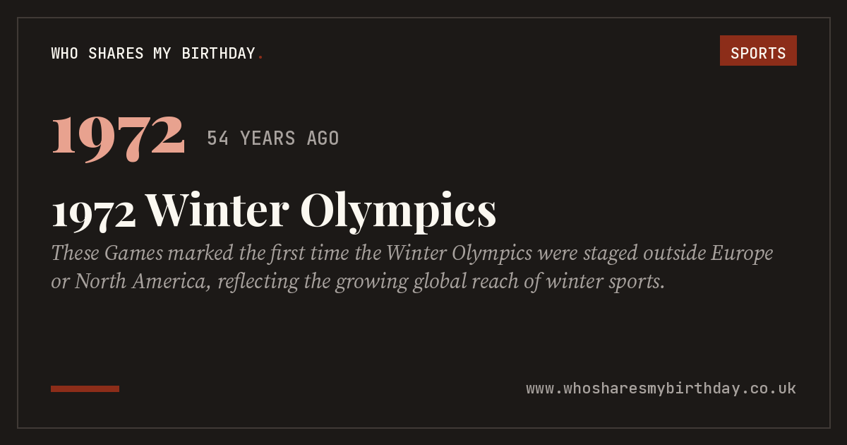 1972 Winter Olympics