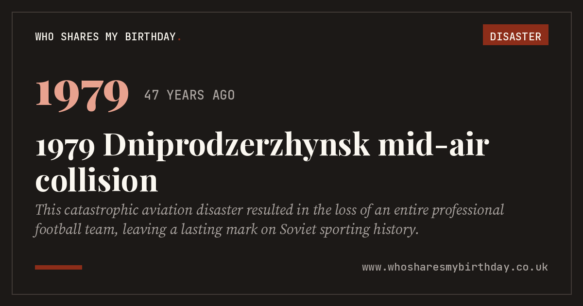 1979 Dniprodzerzhynsk mid-air collision