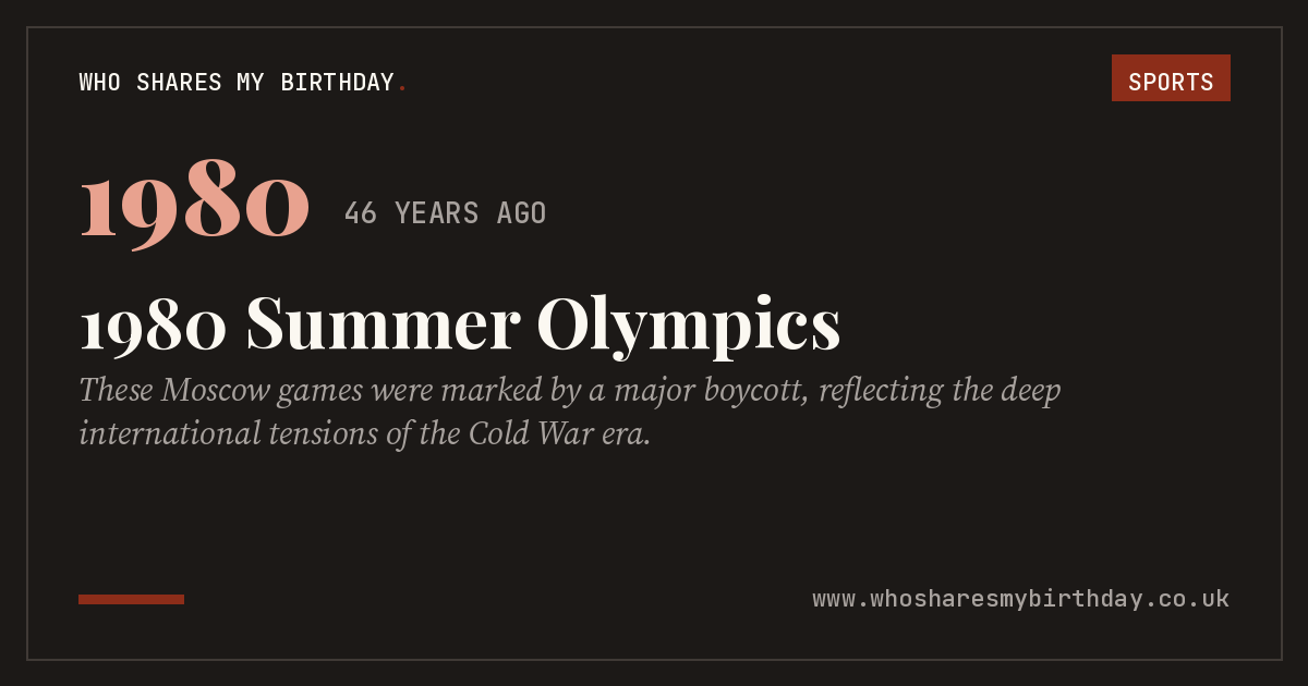 1980 Summer Olympics
