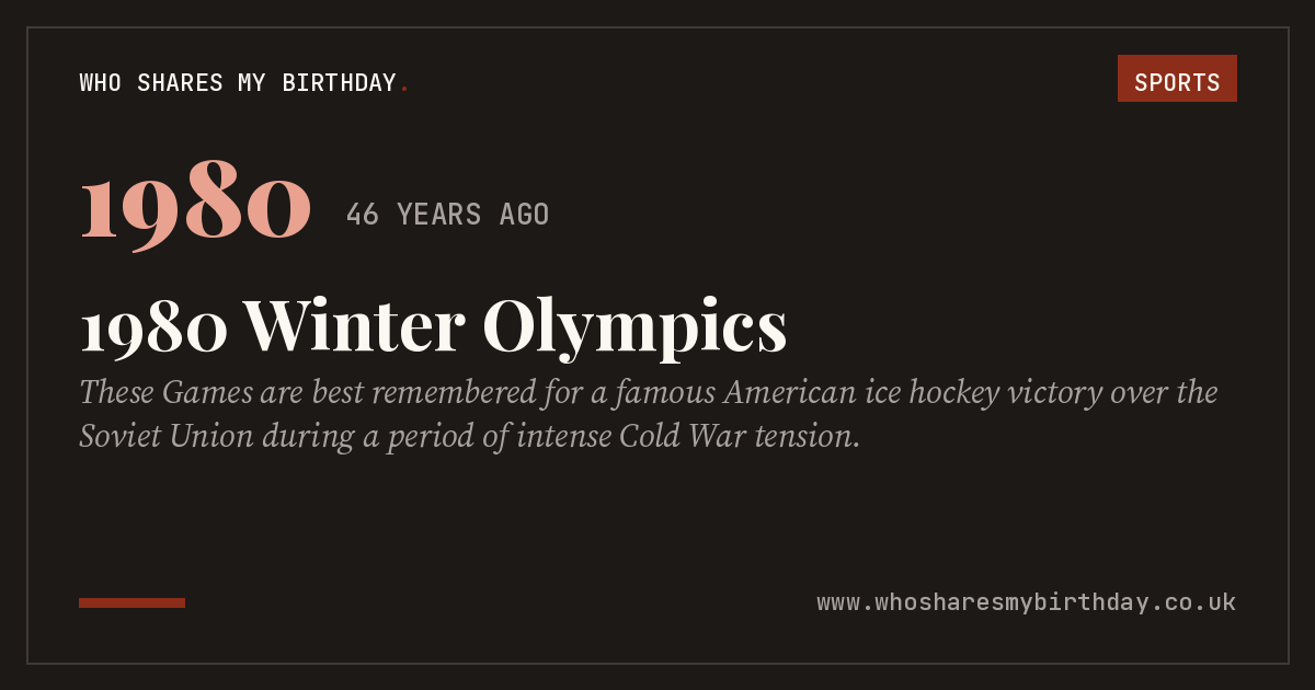 1980 Winter Olympics