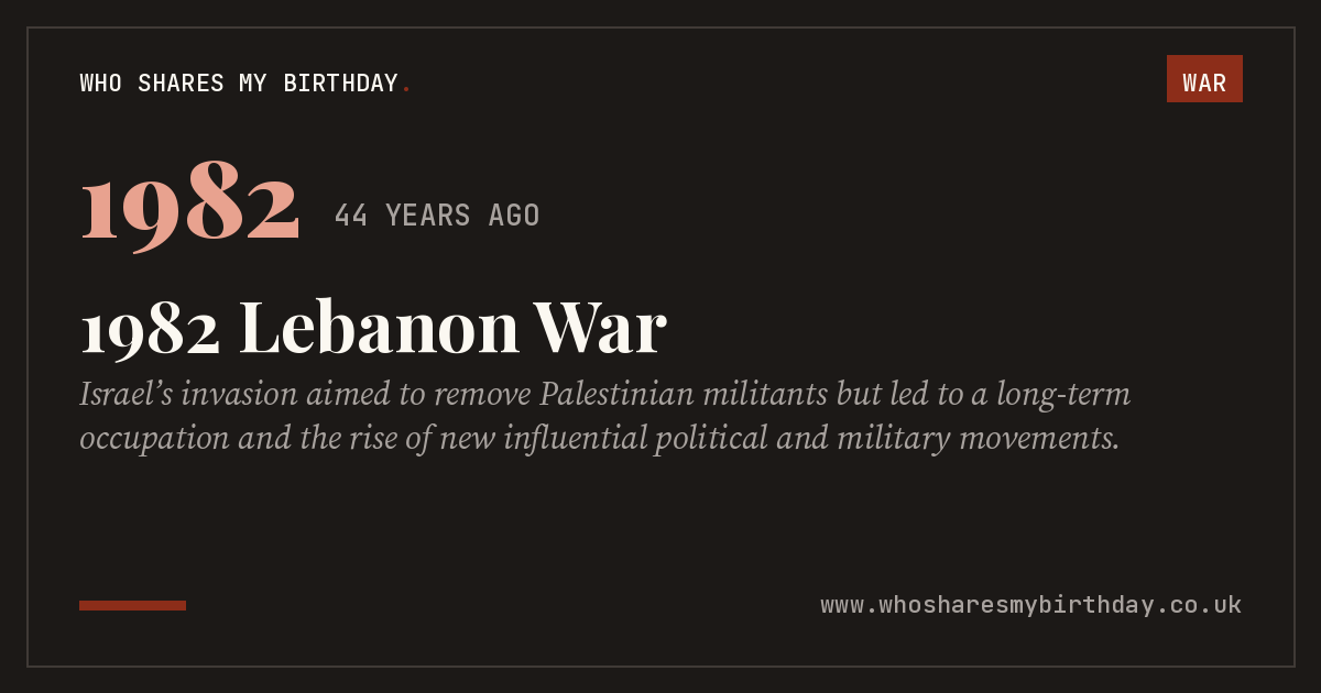 1982 Lebanon War