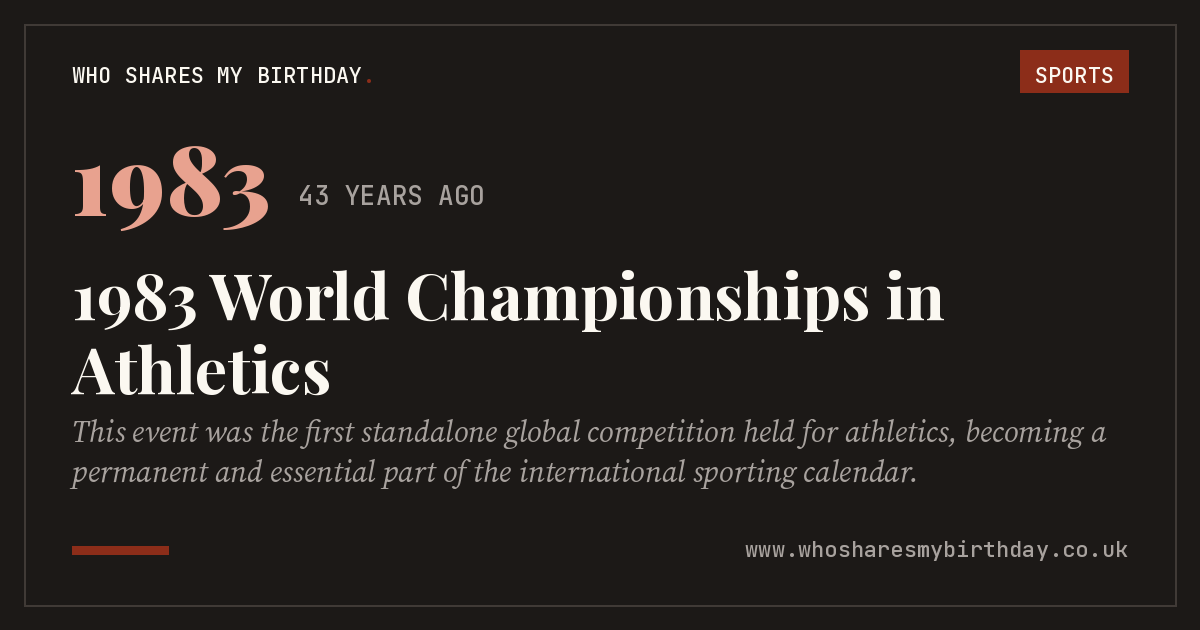 1983 World Championships in Athletics