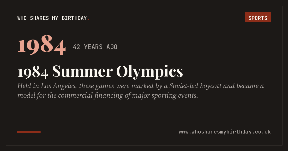 1984 Summer Olympics