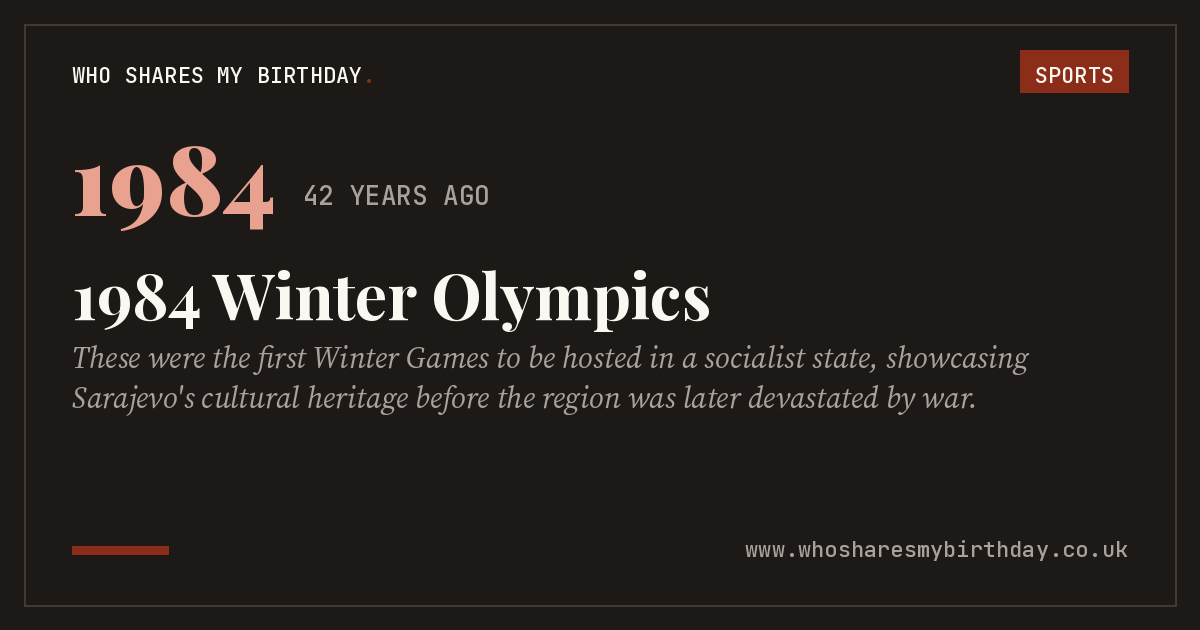 1984 Winter Olympics