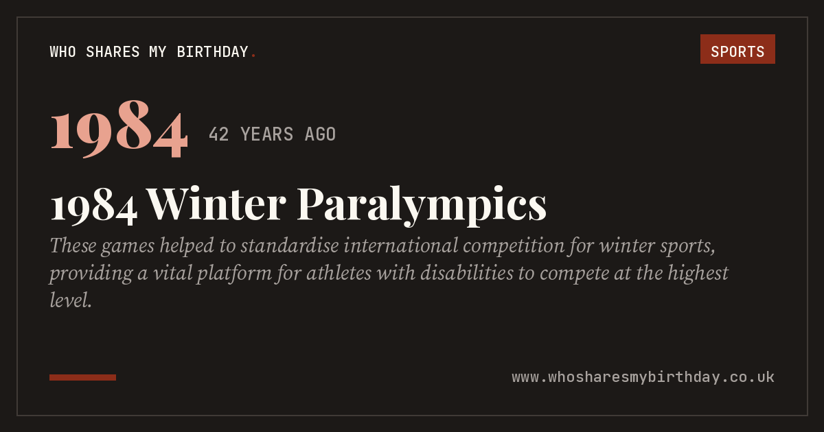1984 Winter Paralympics