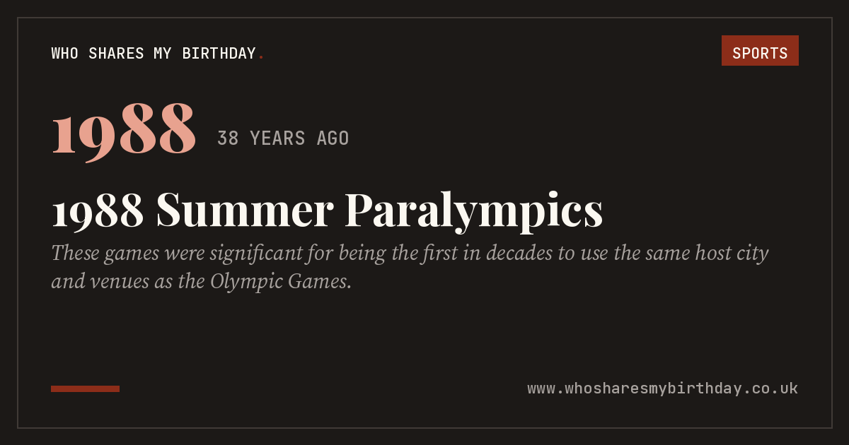 1988 Summer Paralympics