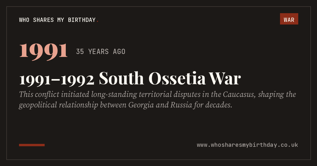 1991–1992 South Ossetia War