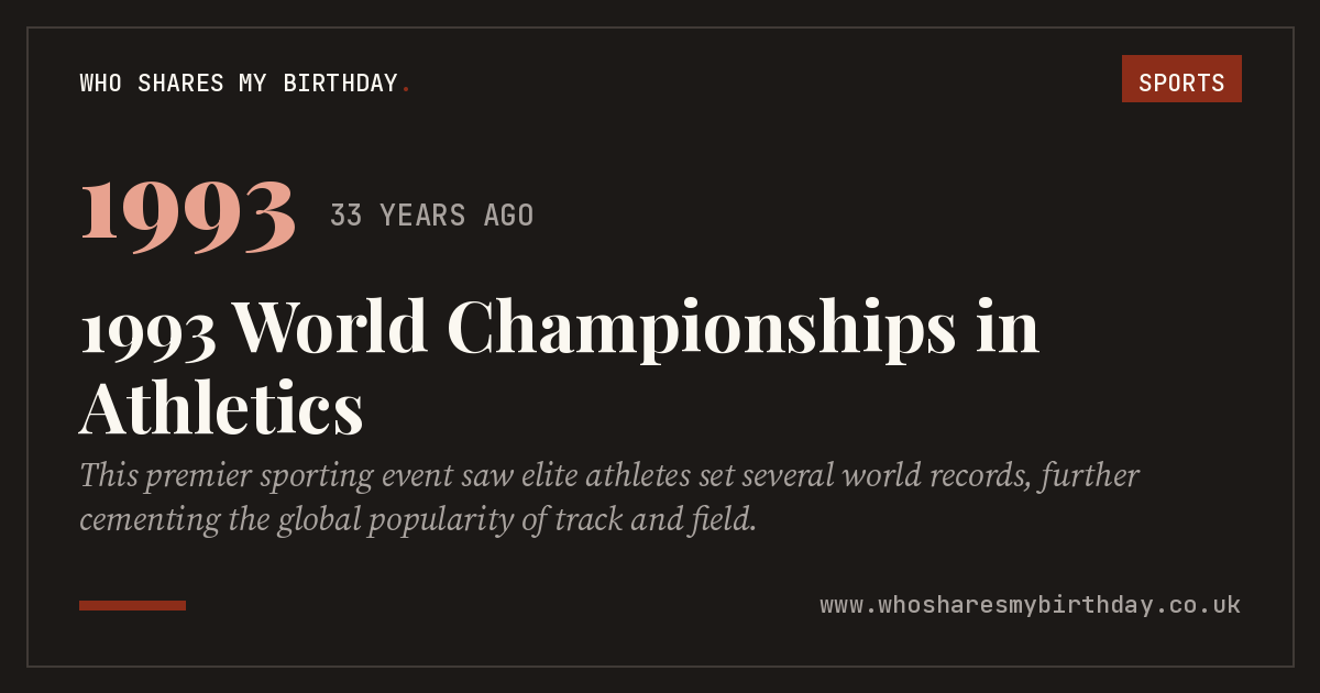 1993 World Championships in Athletics