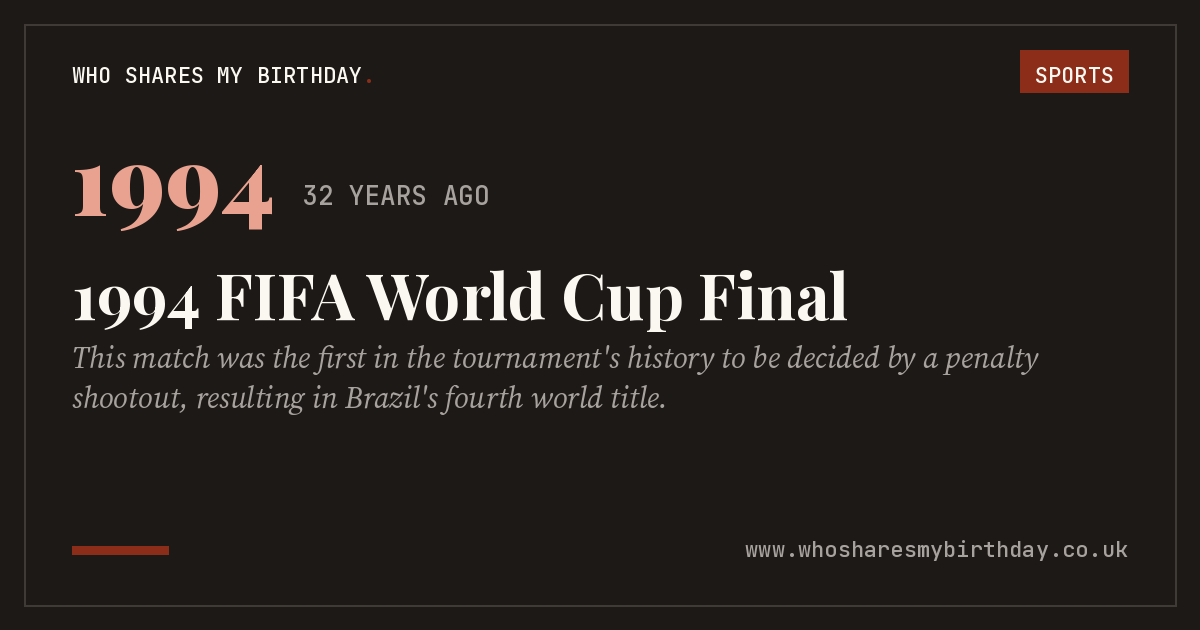 1994 FIFA World Cup Final