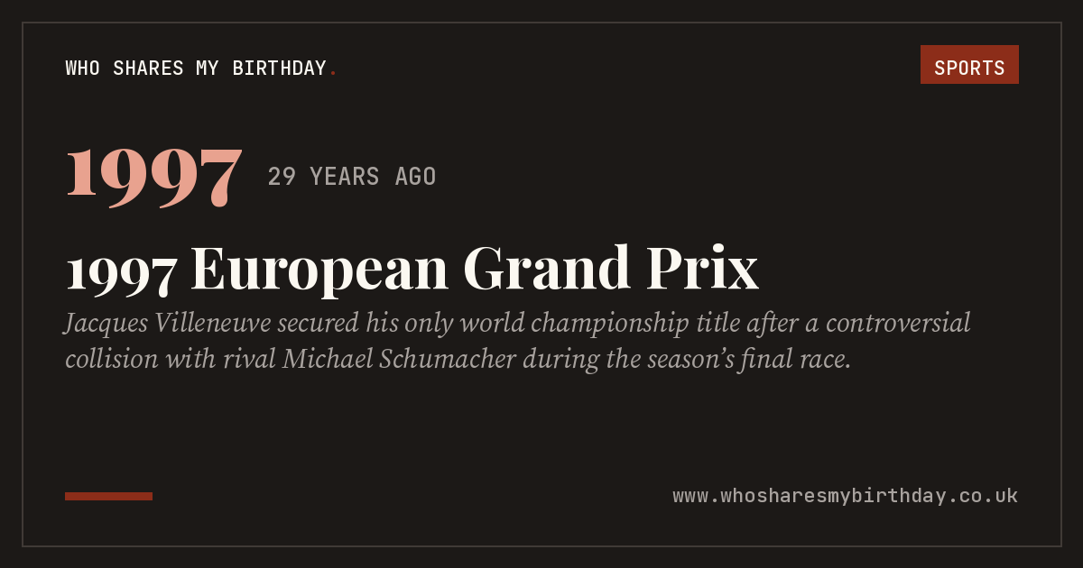 1997 European Grand Prix