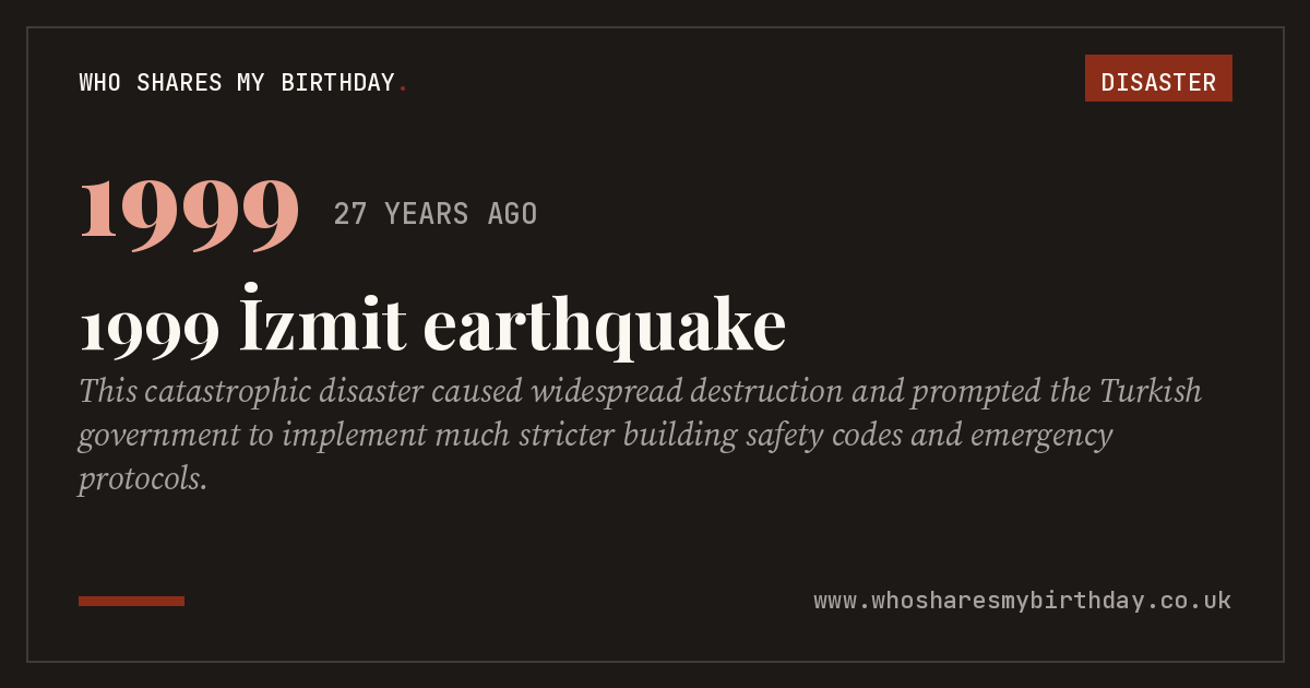 1999 İzmit earthquake