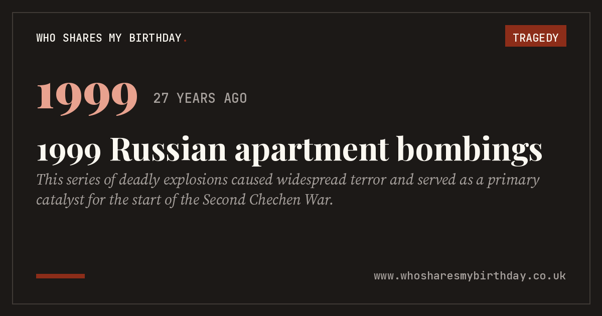 1999 Russian apartment bombings