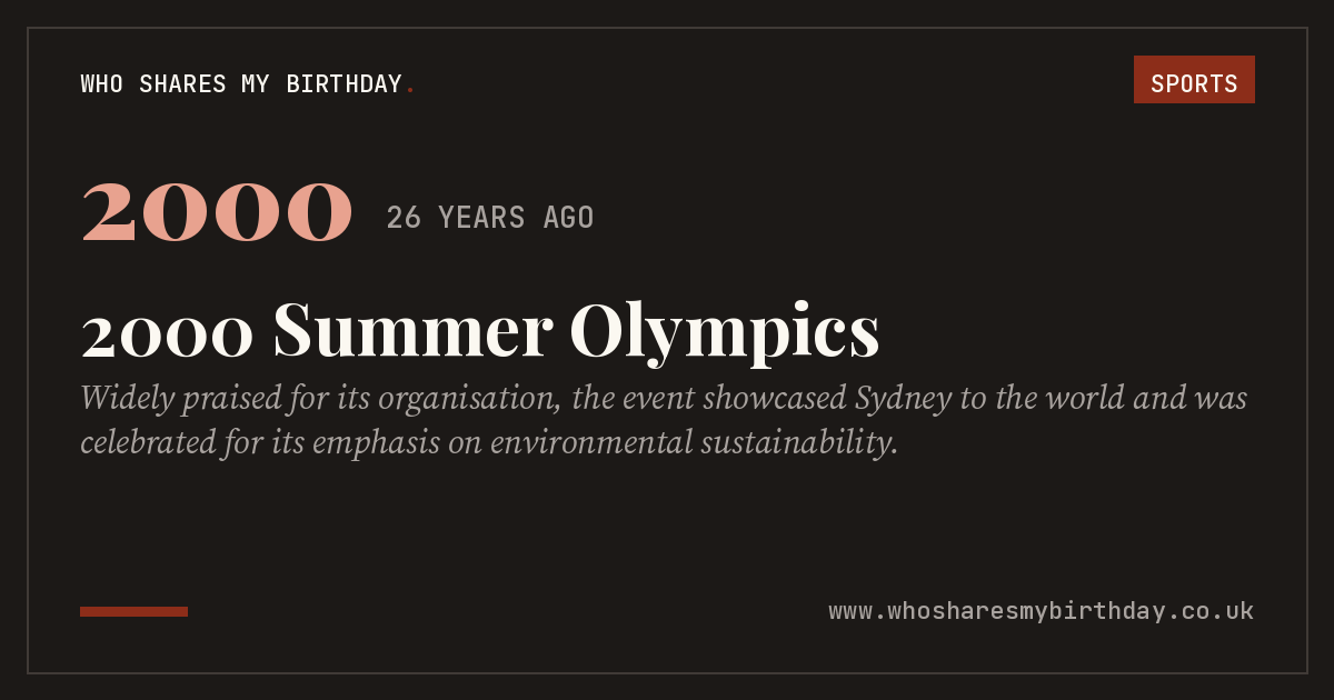 2000 Summer Olympics