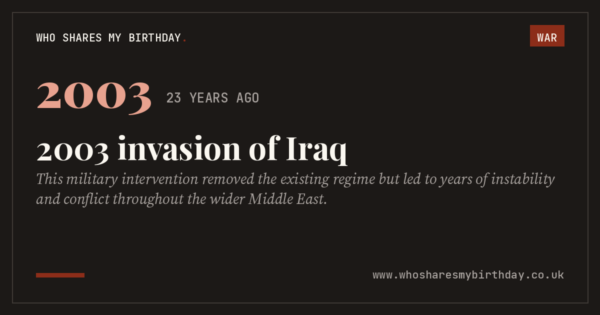 2003 invasion of Iraq