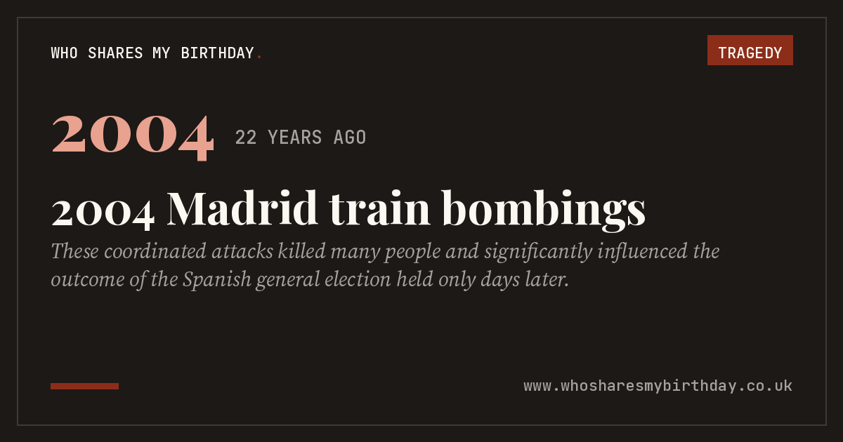 2004 Madrid train bombings