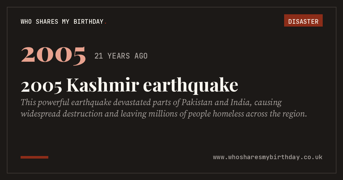2005 Kashmir earthquake