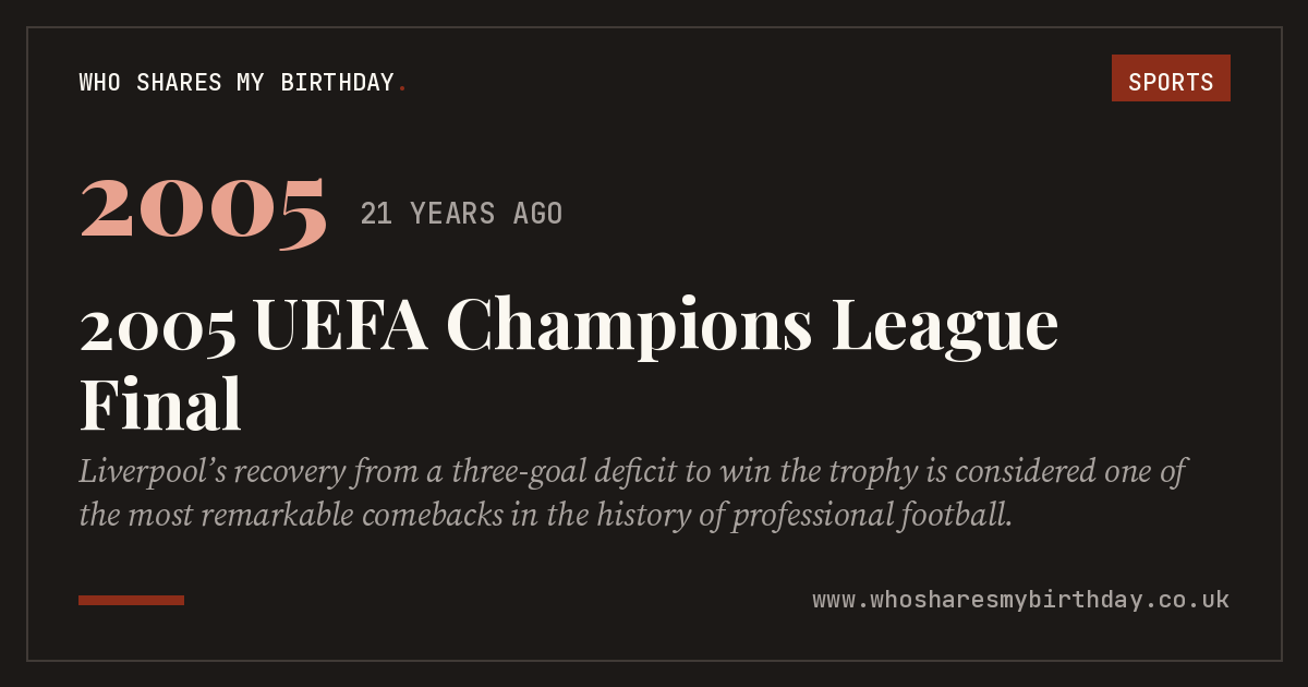 2005 UEFA Champions League Final