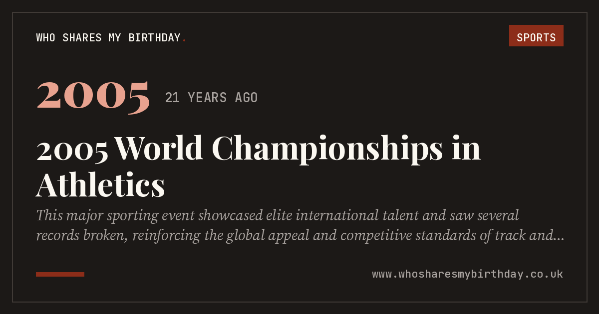 2005 World Championships in Athletics
