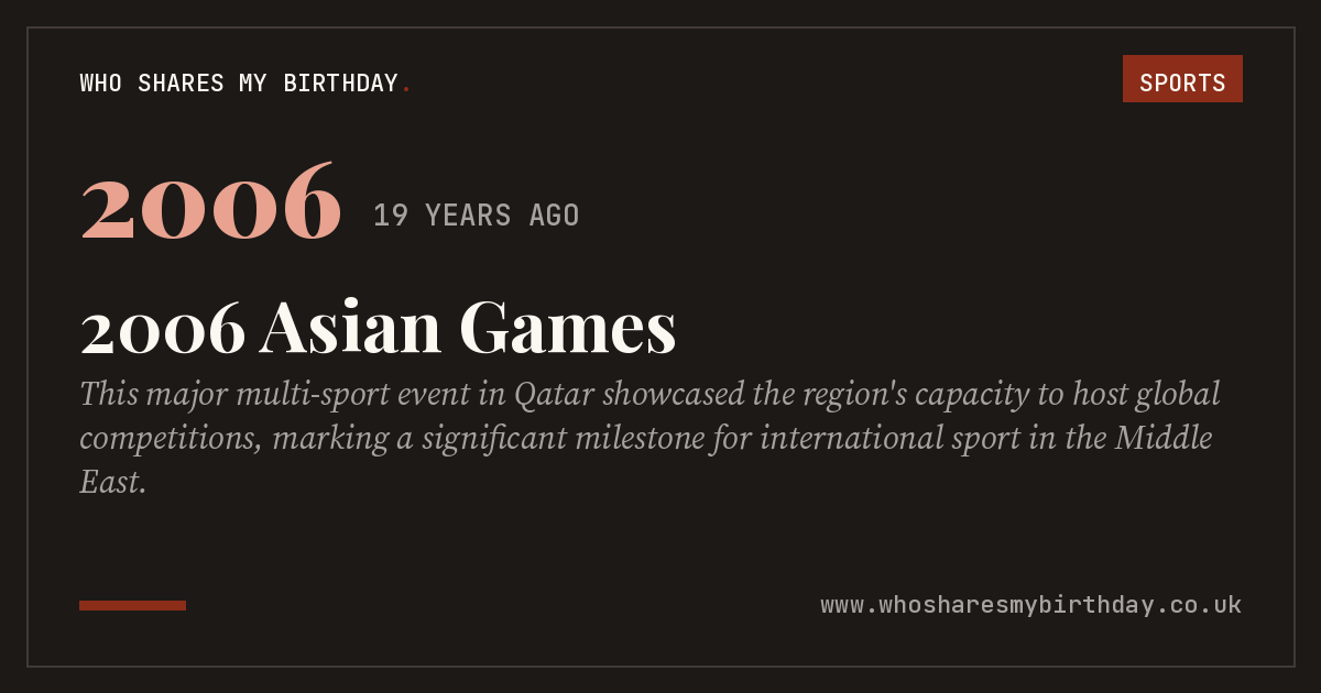 2006 Asian Games