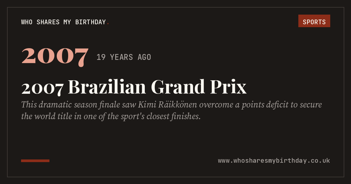 2007 Brazilian Grand Prix