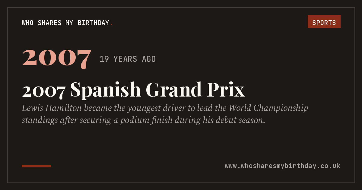 2007 Spanish Grand Prix