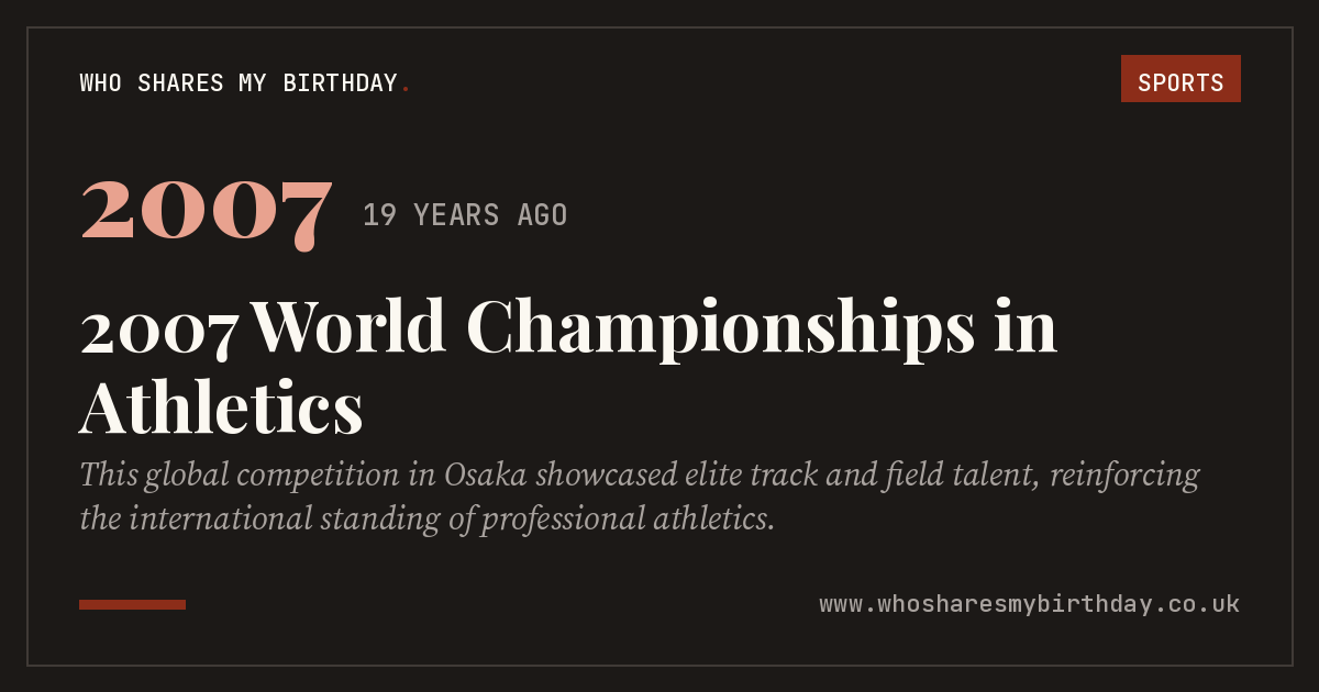 2007 World Championships in Athletics