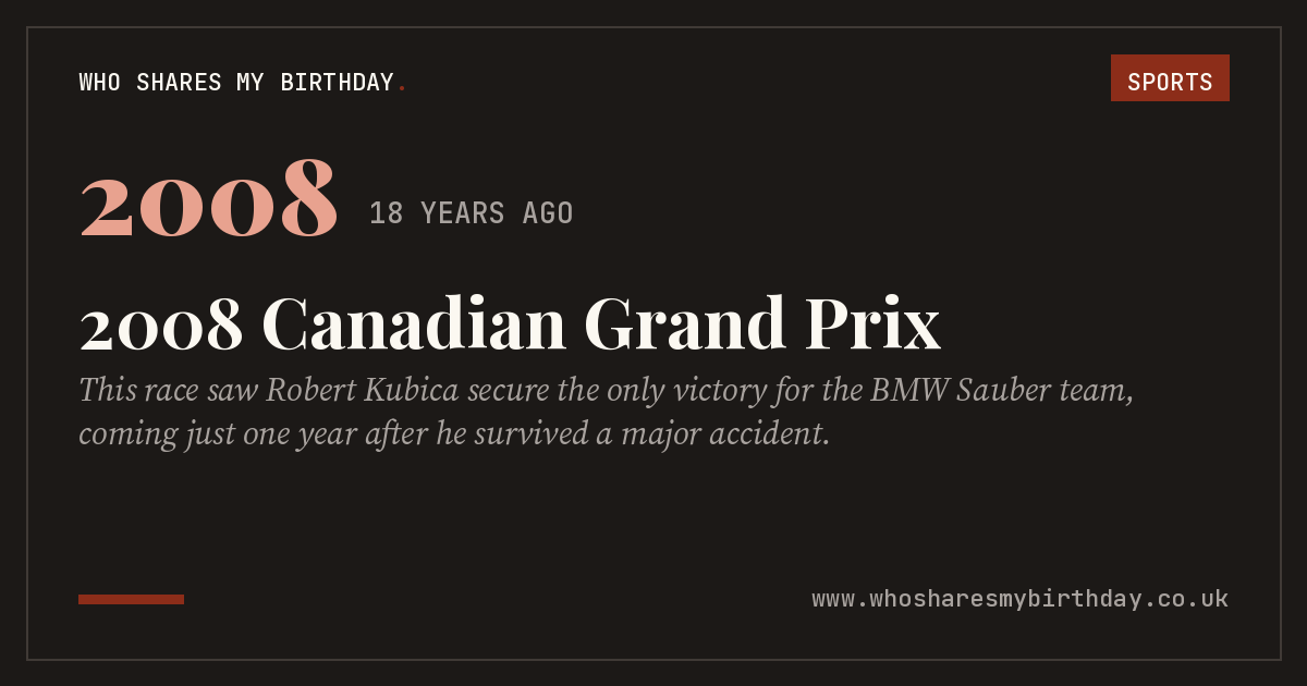 2008 Canadian Grand Prix
