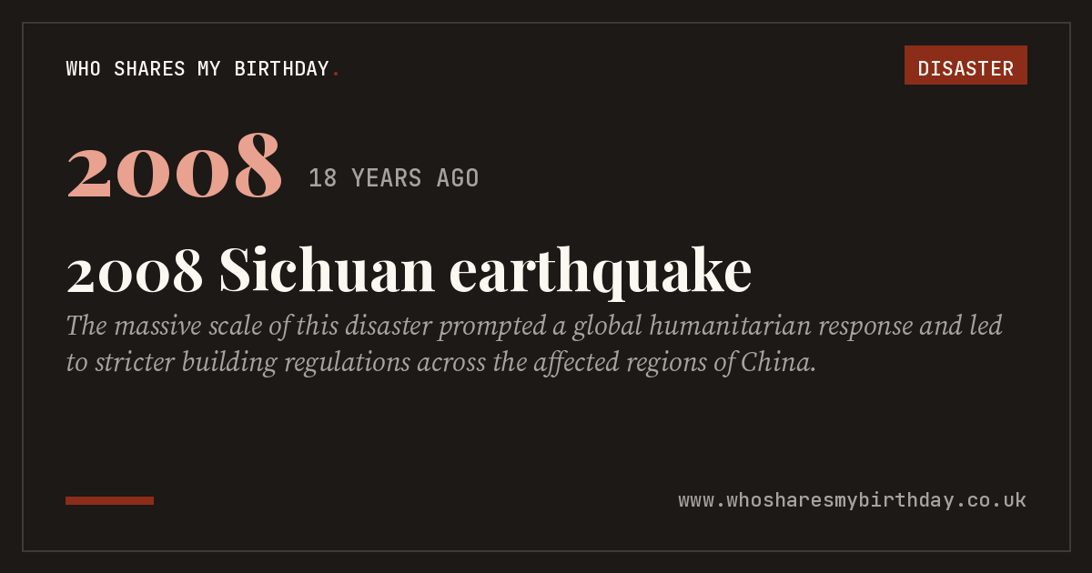 2008 Sichuan earthquake