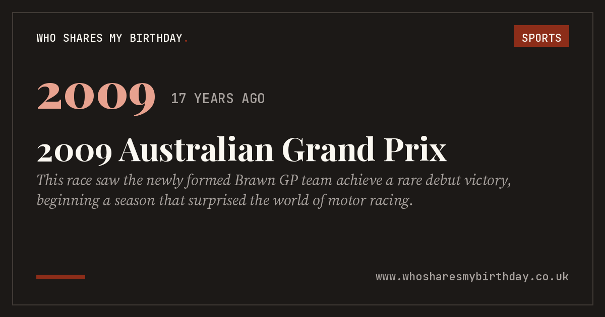 2009 Australian Grand Prix