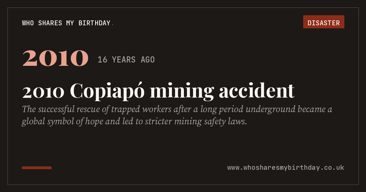 2010 Copiapó mining accident
