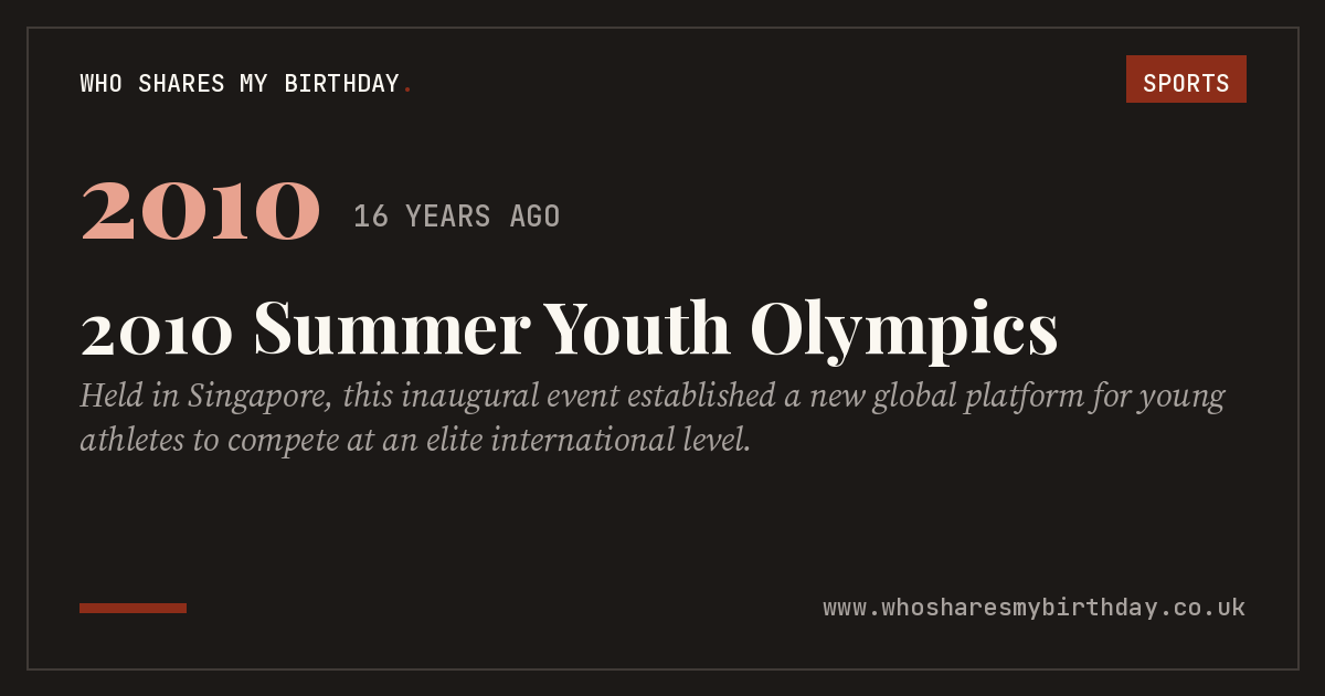 2010 Summer Youth Olympics