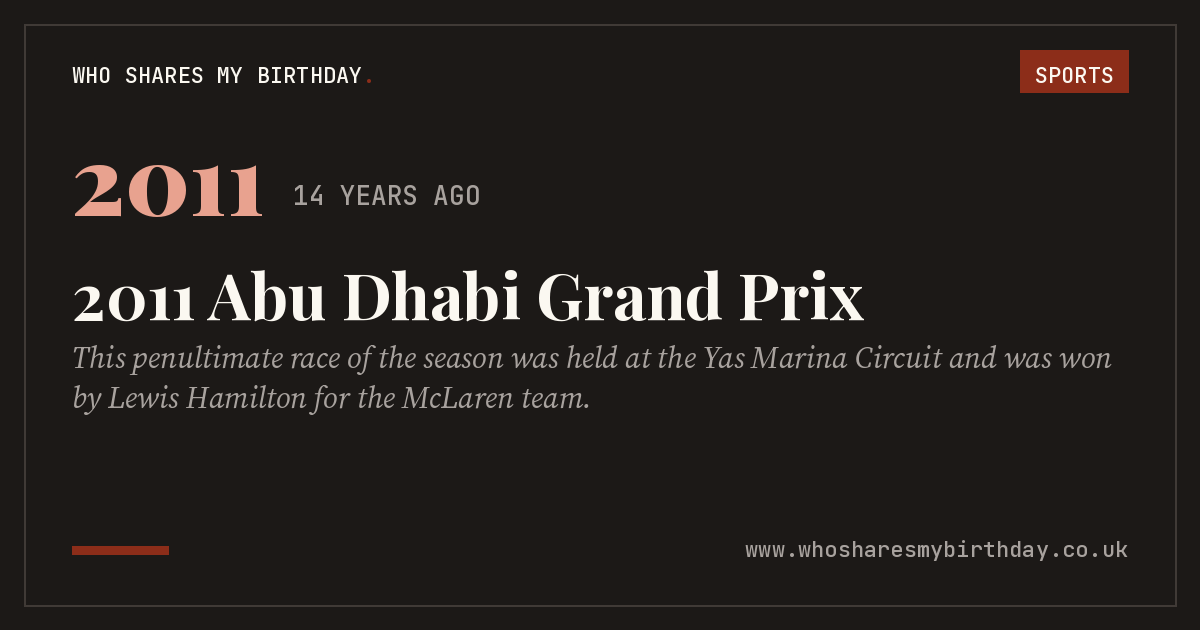 2011 Abu Dhabi Grand Prix