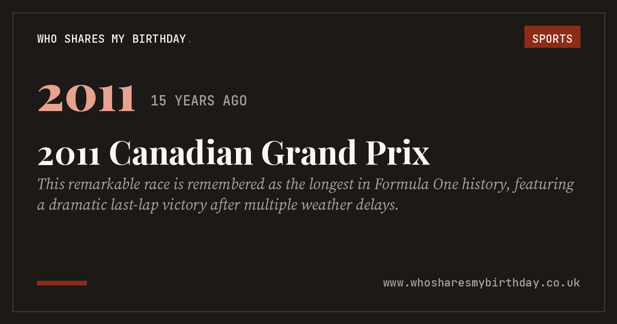 2011 Canadian Grand Prix