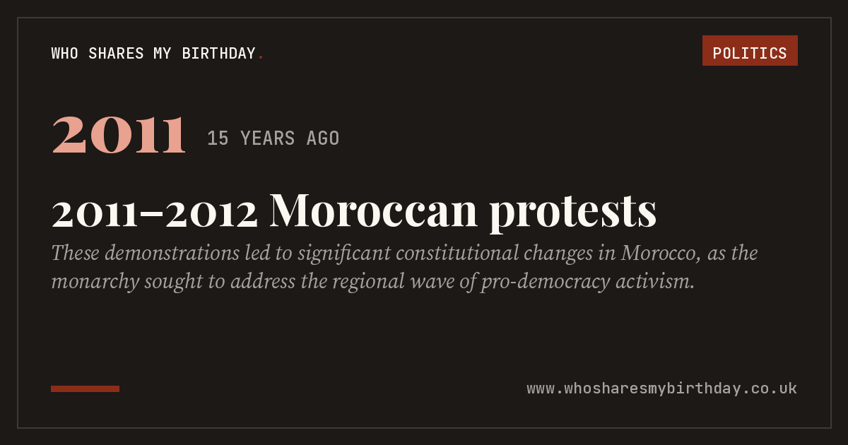 2011–2012 Moroccan protests