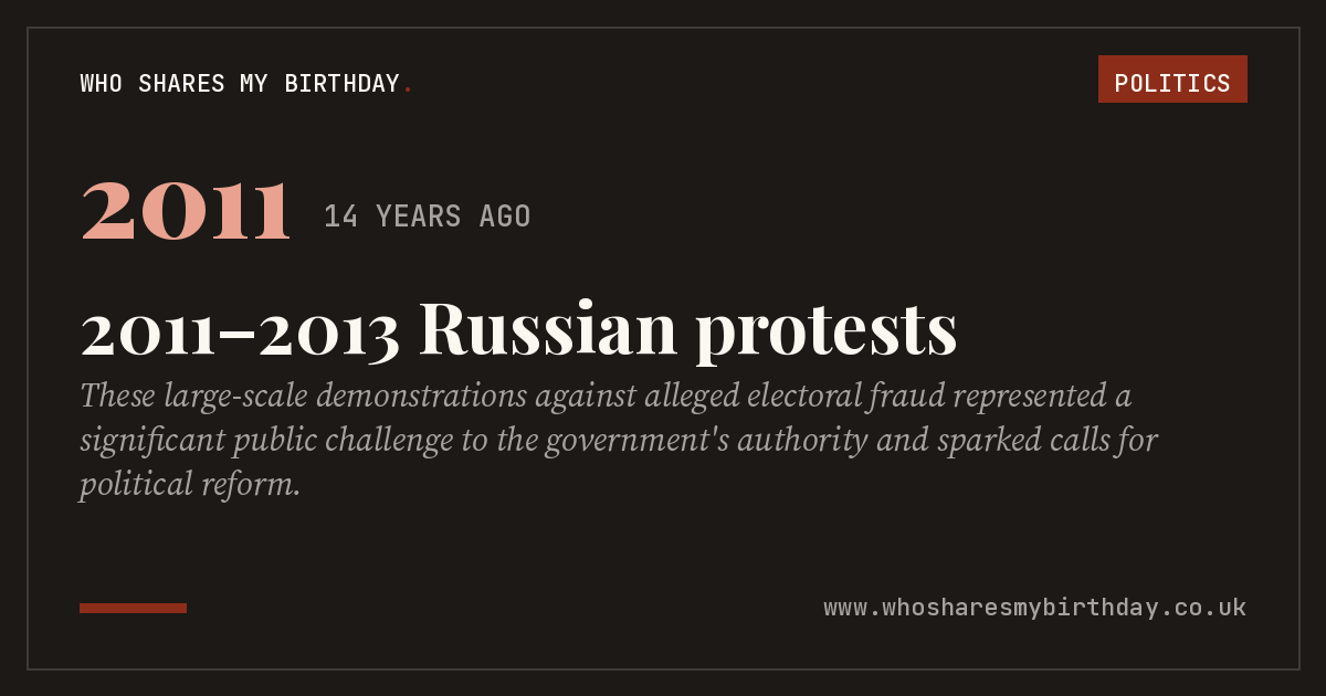 2011–2013 Russian protests