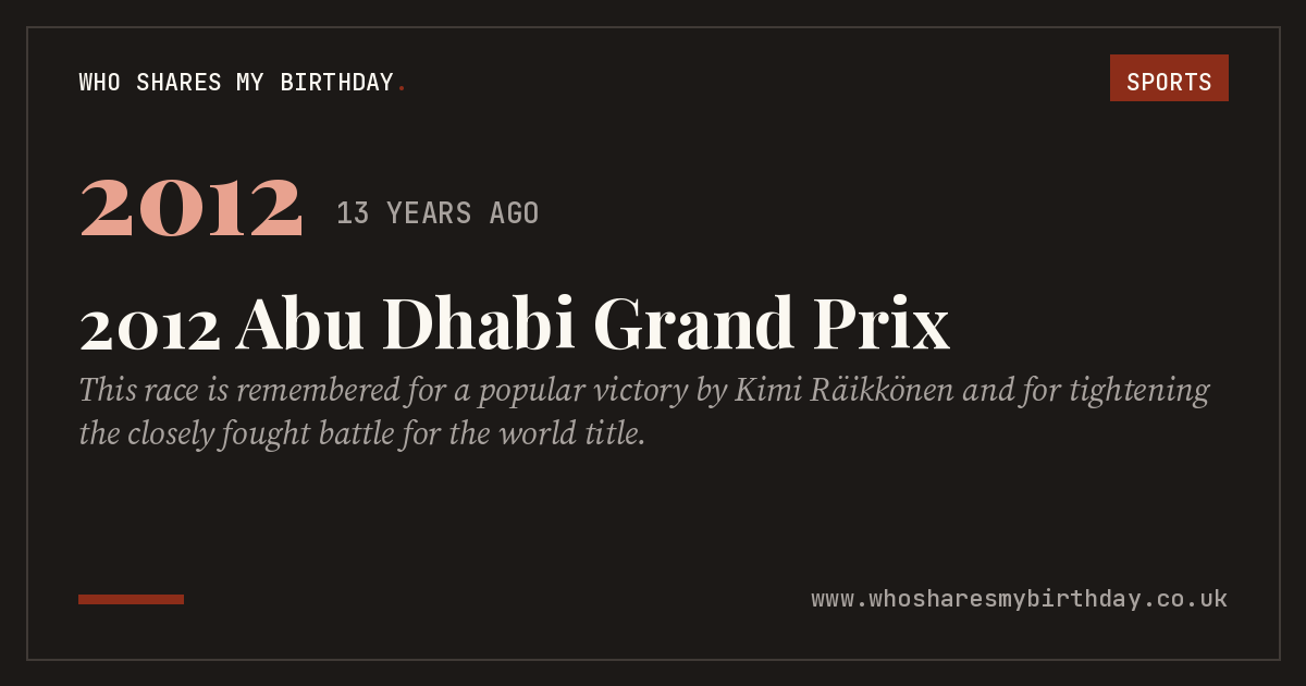 2012 Abu Dhabi Grand Prix
