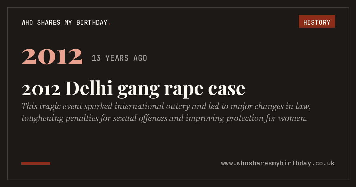 2012 Delhi gang rape case