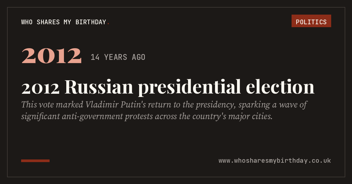2012 Russian presidential election