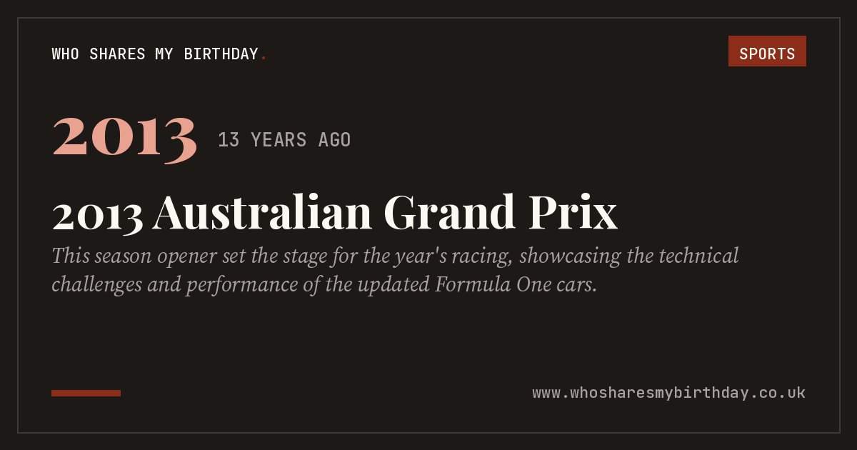 2013 Australian Grand Prix
