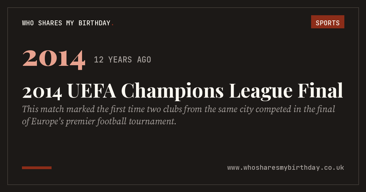 2014 UEFA Champions League Final