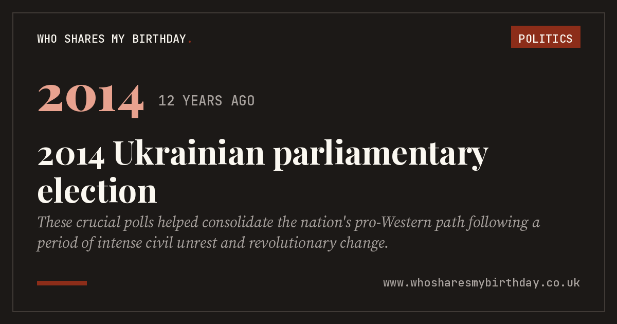 2014 Ukrainian parliamentary election