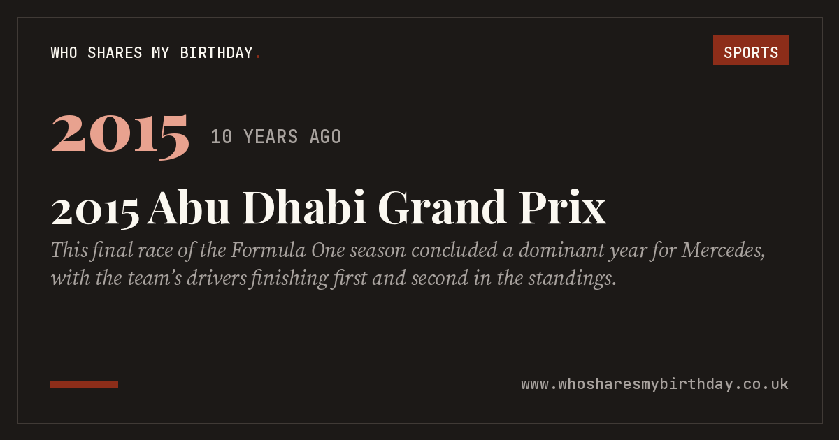 2015 Abu Dhabi Grand Prix
