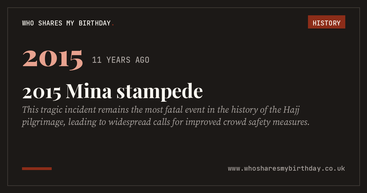 2015 Mina stampede