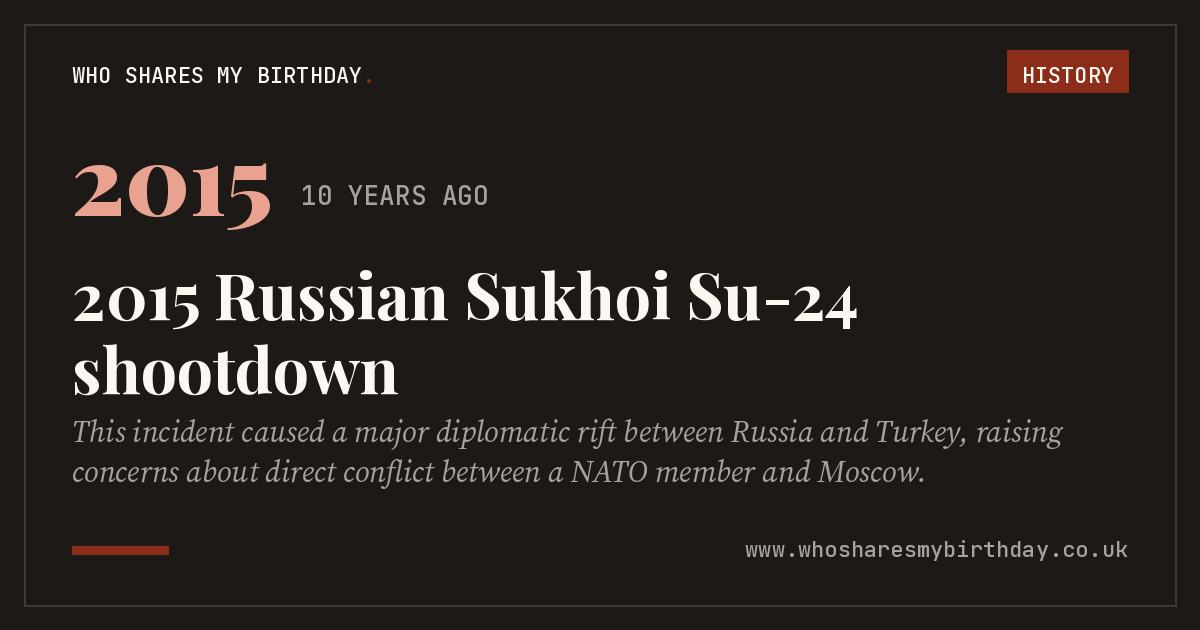 2015 Russian Sukhoi Su-24 shootdown