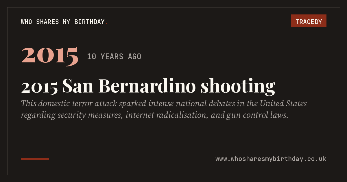 2015 San Bernardino shooting