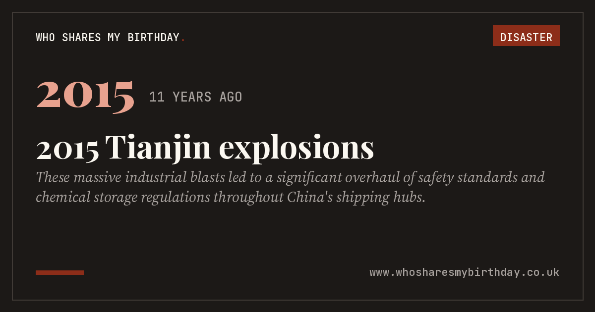 2015 Tianjin explosions