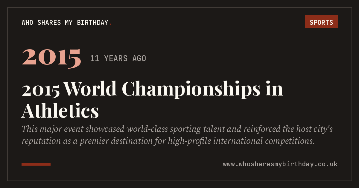 2015 World Championships in Athletics