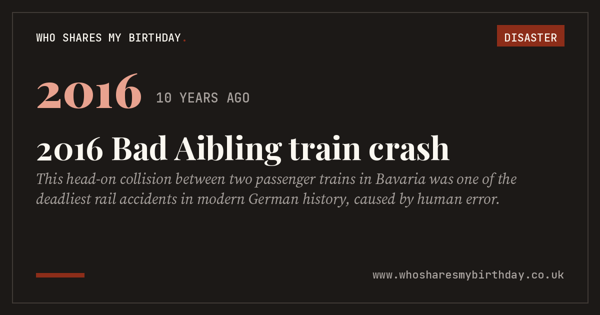 2016 Bad Aibling train crash