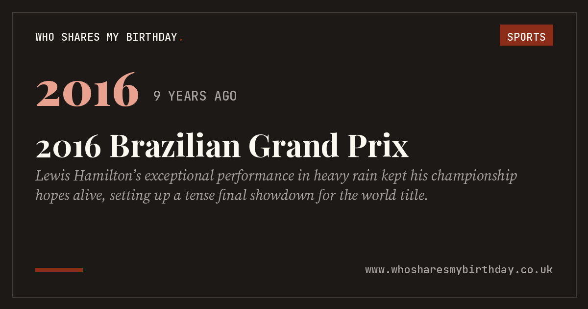 2016 Brazilian Grand Prix